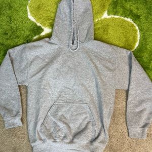 Grey gildan hoodie